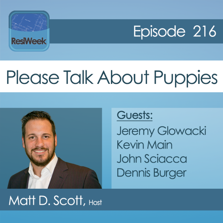 ResiWeek 216: Please Talk About Puppies
