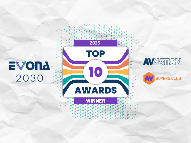 Winners of the EVONA 2030 Top Ten Awards at InfoComm 2025