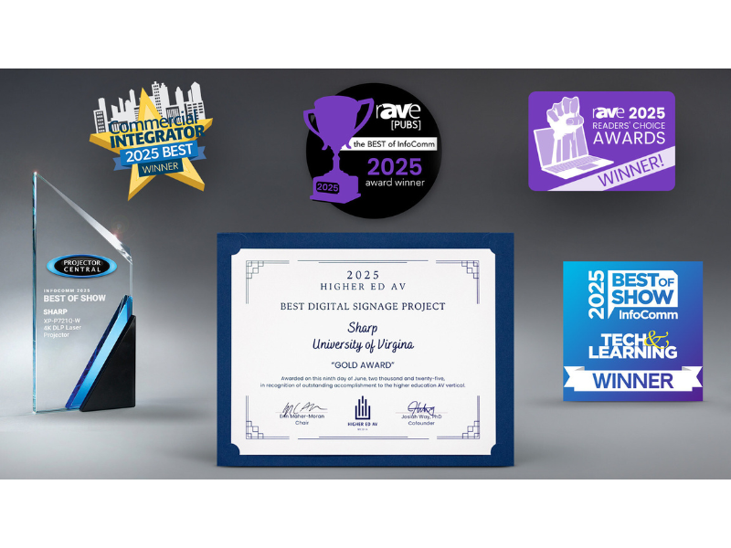 Sharp Secures Multiple InfoComm 2025 Award Wins for its Groundbreaking Display Innovations