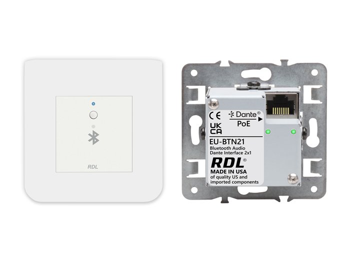 RDL Launches EU-BTN21: A Powerful Bluetooth Audio Dante® Interface Designed for European Installations