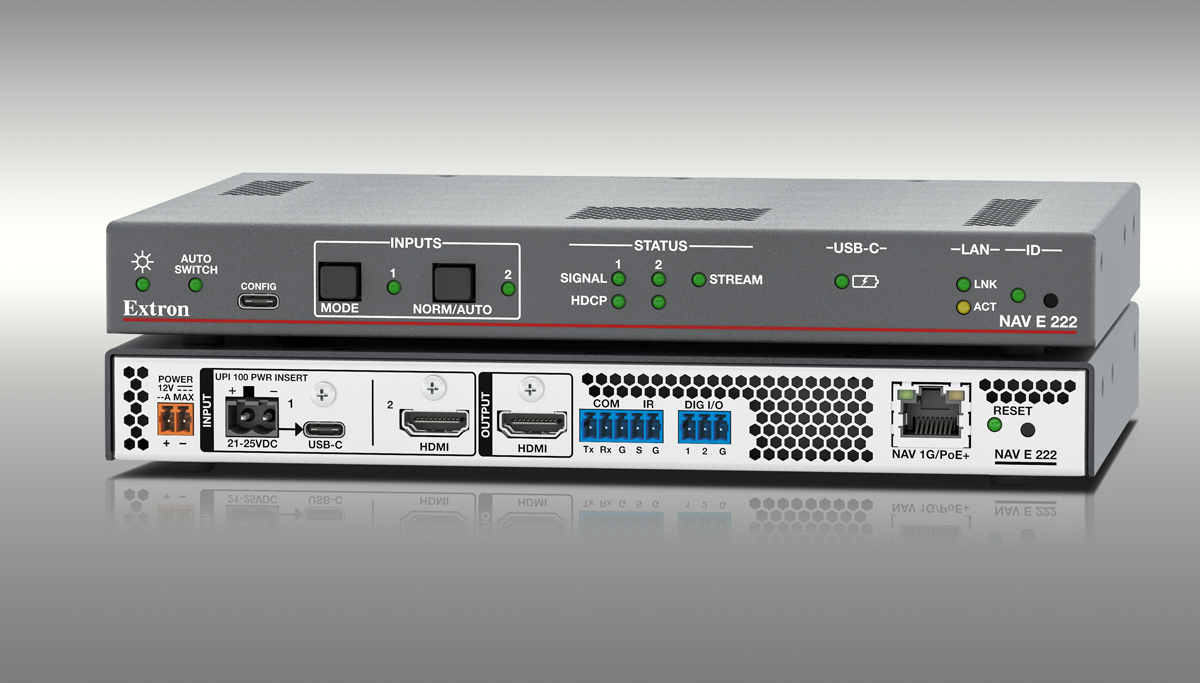 Now Shipping New Extron USB-C and HDMI Switching Encoder That Adds Flexible Connections to NAV Platform