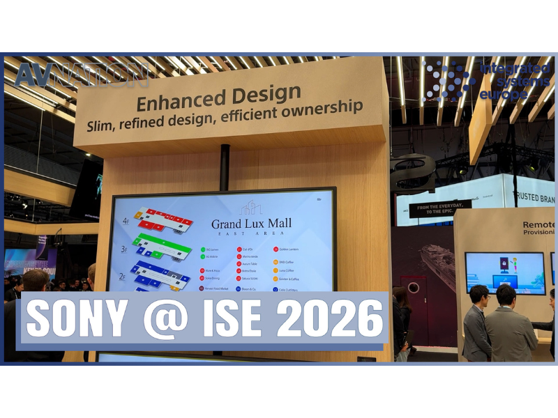 Sony Advances Pro BRAVIA Displays with a Focus on Sustainability and TCO at ISE 2026