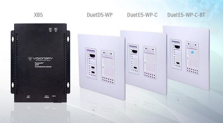 Visionary to Showcase XB5 USB-C Conferencing Bridge, 5 Series Wallplates and IPTV Solutions at ISE 2026