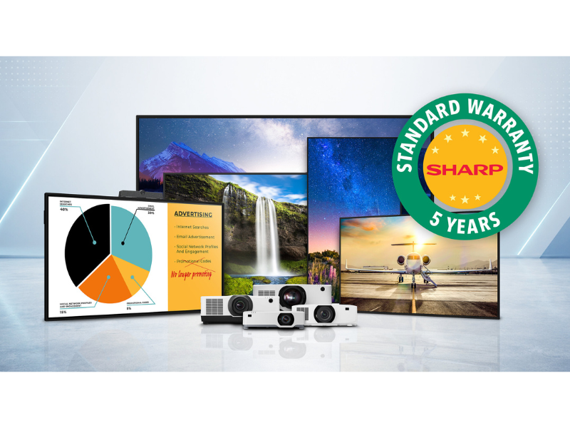 Sharp Expands Five-Year Warranty Across Key Display Categories