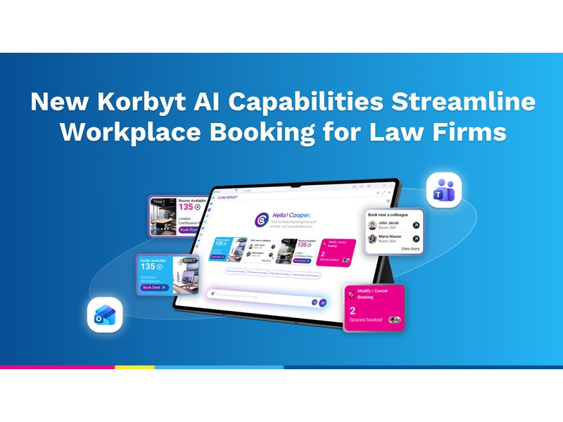 Korbyt to Showcase New AI-Powered Meeting Room and Desk Booking Capabilities for Law Firms at ILTACON 2026